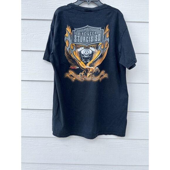 BIKE WEEK T SHIRT 2005 HARLEY BIKER size L made in USA - Picture 3 of 7